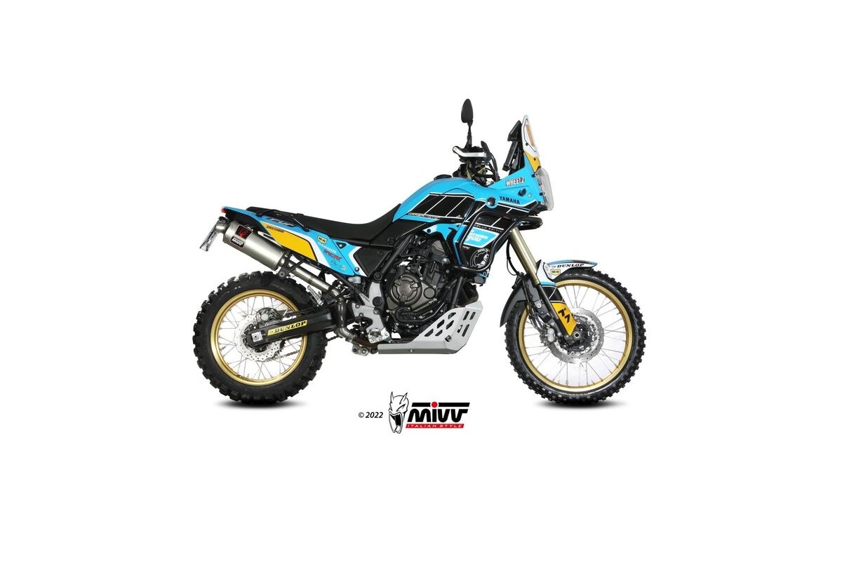 Silencieux MIVV Dakar Slip-On acier inoxydable - Yamaha Ténéré 700 19-22