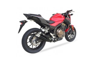 Silencieux IXIL Dual Hyperlow L3XB inox noir / alu - Honda CBR500R - XH6334XB