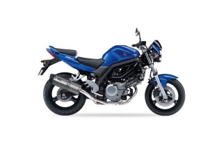 Silencieux IXIL Hexoval Xtrem inox / alu noir - Suzuki SV650/S - OS8254VSE