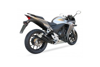 Silencieux IXIL Dual Hyperlow L3XB inox noir / alu - Honda CBR500R - XH6333XB