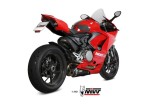 Silencieux MIVV Delta Race Slip-On acier inoxydable noir - Ducati Panigale V2