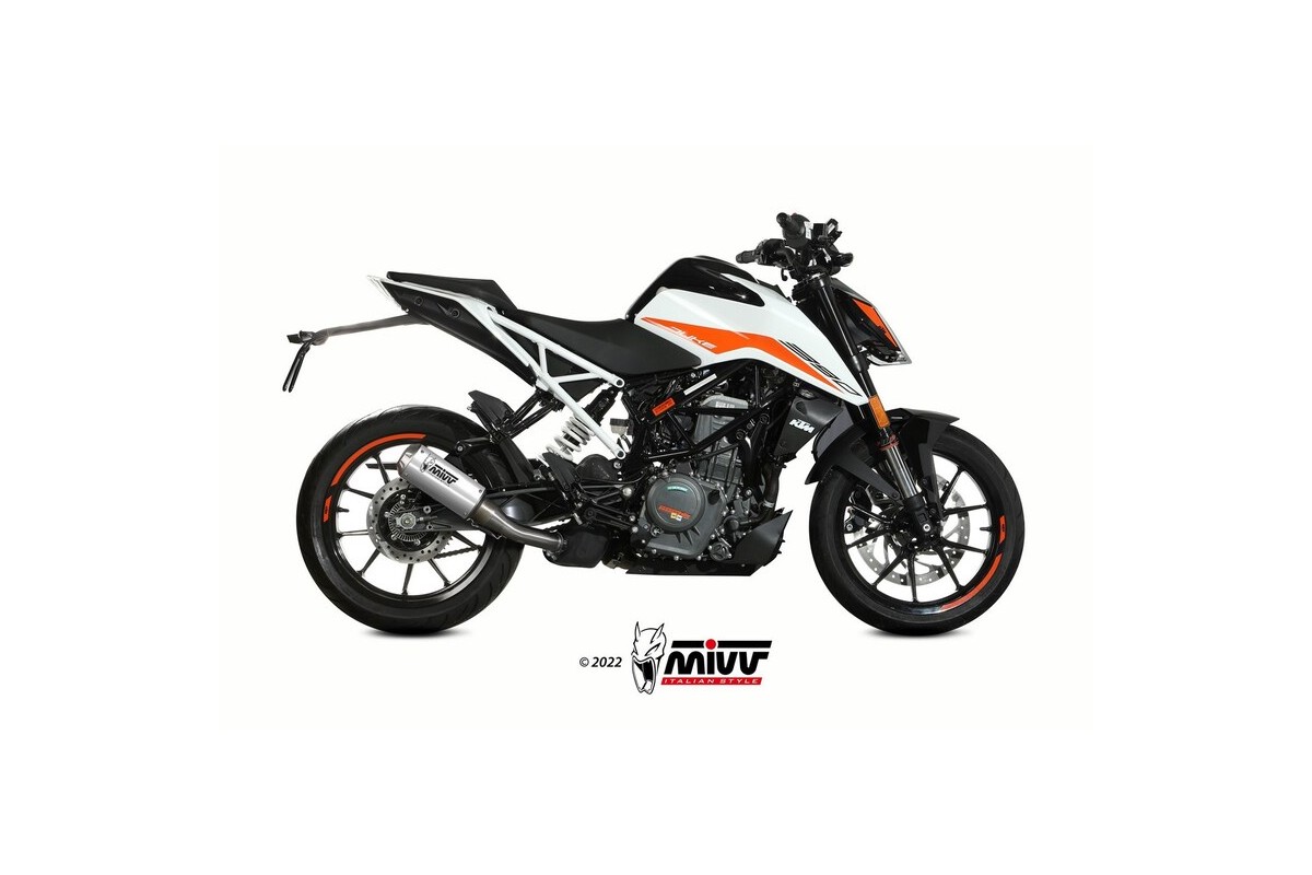 Silencieux MIVV MK3 Slip-On acier inoxydable - KTM 125 / 390 Duke