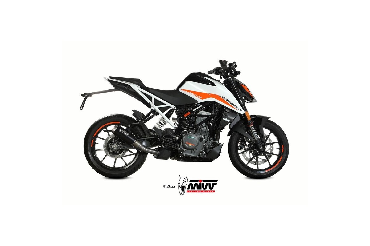 Silencieux MIVV MK3 Slip-On acier inoxydable noir - KTM 125 / 390 Duke