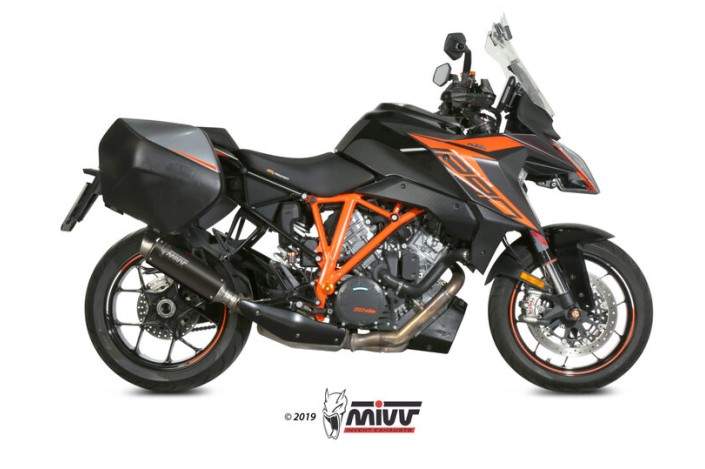 Silencieux MIVV Dakar Slip-On acier inoxydable noir - KTM 1290 Superduke GT