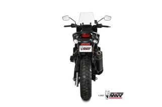 Silencieux MIVV Speed Edge inox noir brossé/casquette carbone - Harley Davidson Pan America