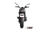 Silencieux MIVV X-M1 inox brossé noir/casquette inox - Benelli Leoncino 800