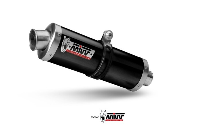 Silencieux MIVV Oval acier noir