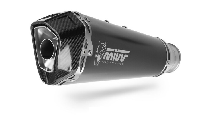 Silencieux MIVV Delta Race - Acier inox noir / inox noir