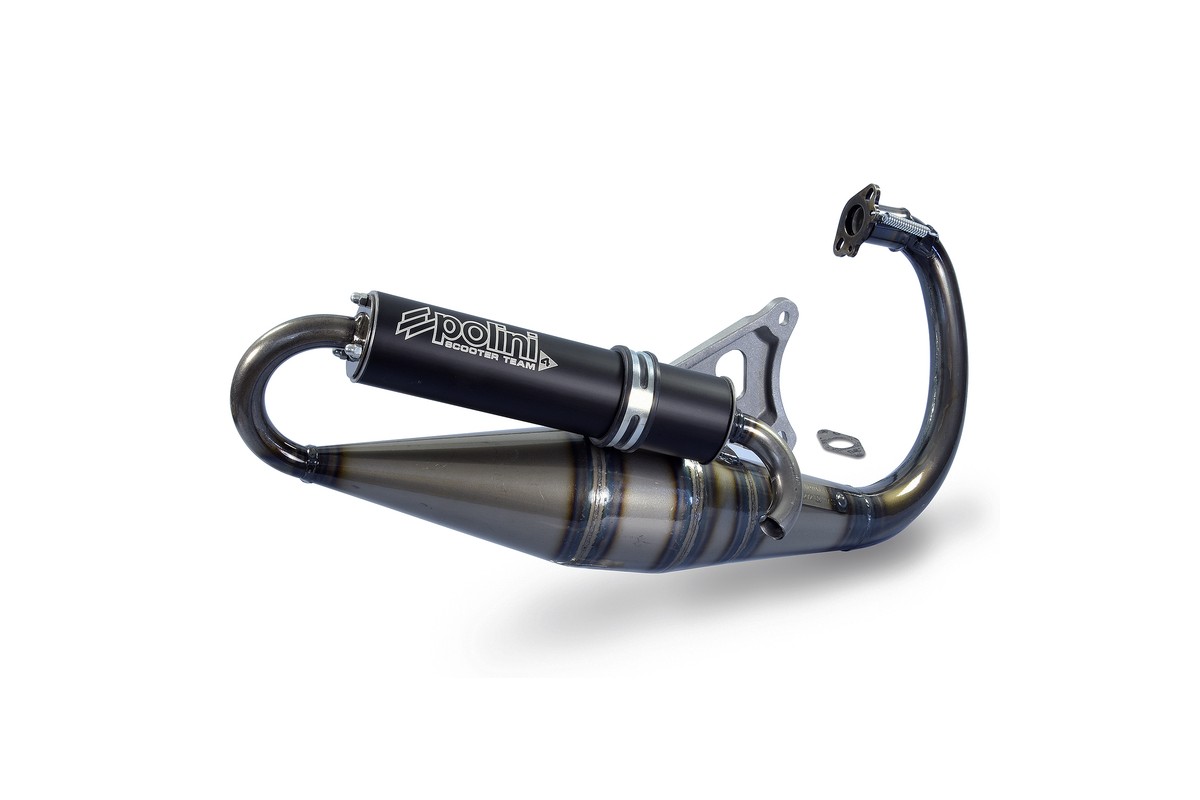 Pot d'échappement POLINI Team 4 Aluminium noir - Yamaha