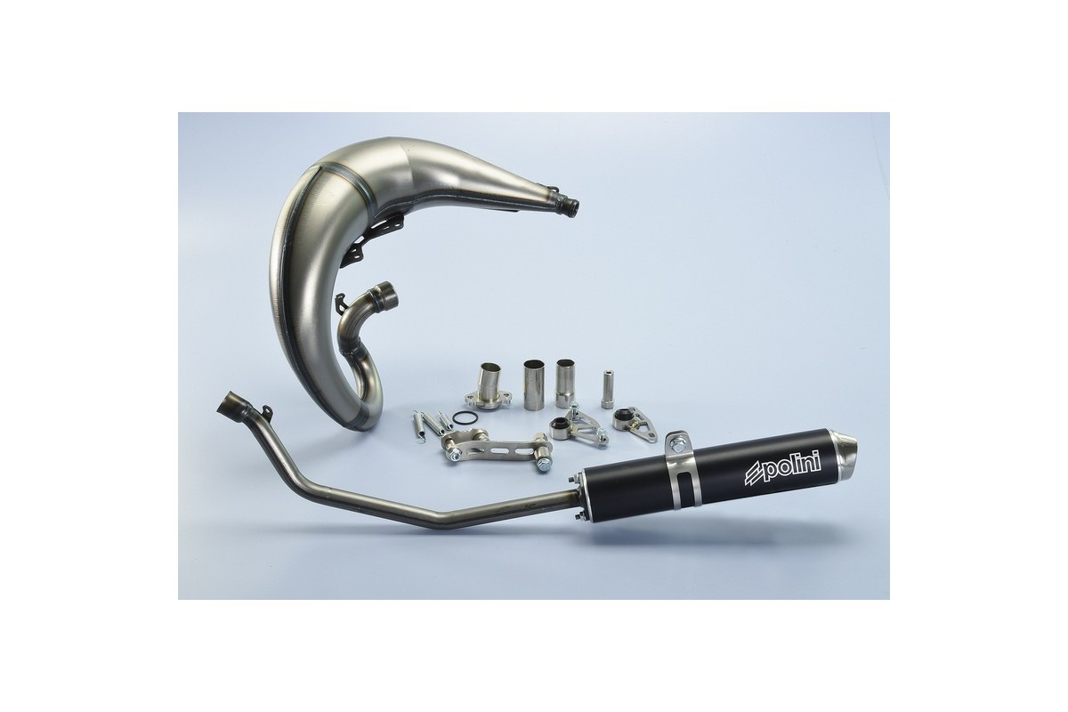 Pot d'échappement POLINI Race Aluminium noir - Derbi DRD S