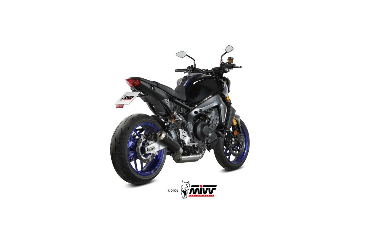 Ligne complète MIVV X-M1 - Steel Black/inox Yamaha MT-09/SP/FZ-09