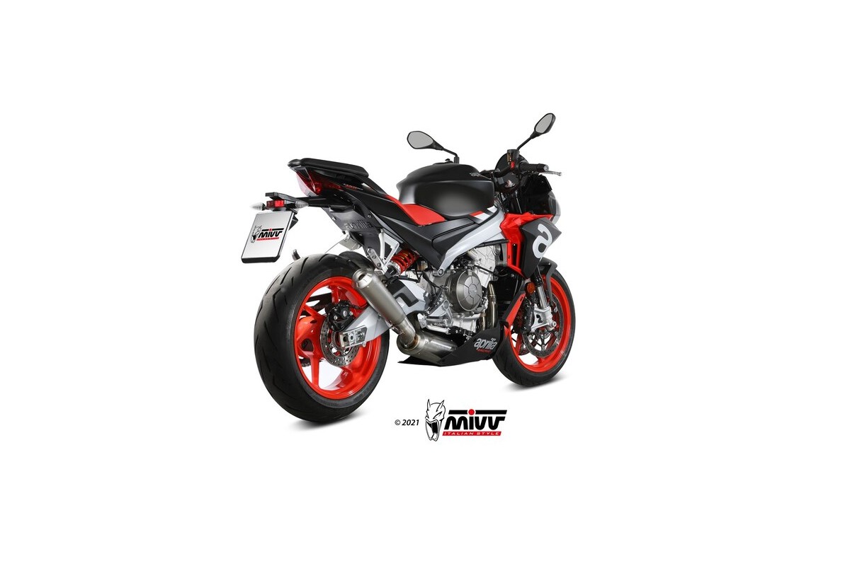 Ligne complète MIVV X-M1 - titane/inox Aprilia Tuono 660