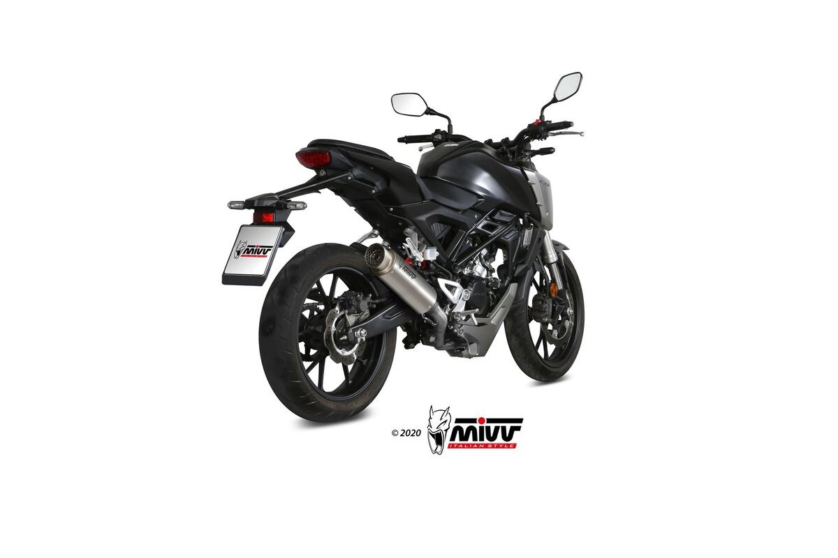 Ligne complète MIVV GP Pro titane/inox - Honda CB125R