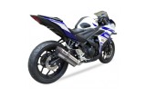 Ligne complète IXIL Hexoval Xtrem Race inox / alu noir - Yamaha R3/R25 - OY9025VSE