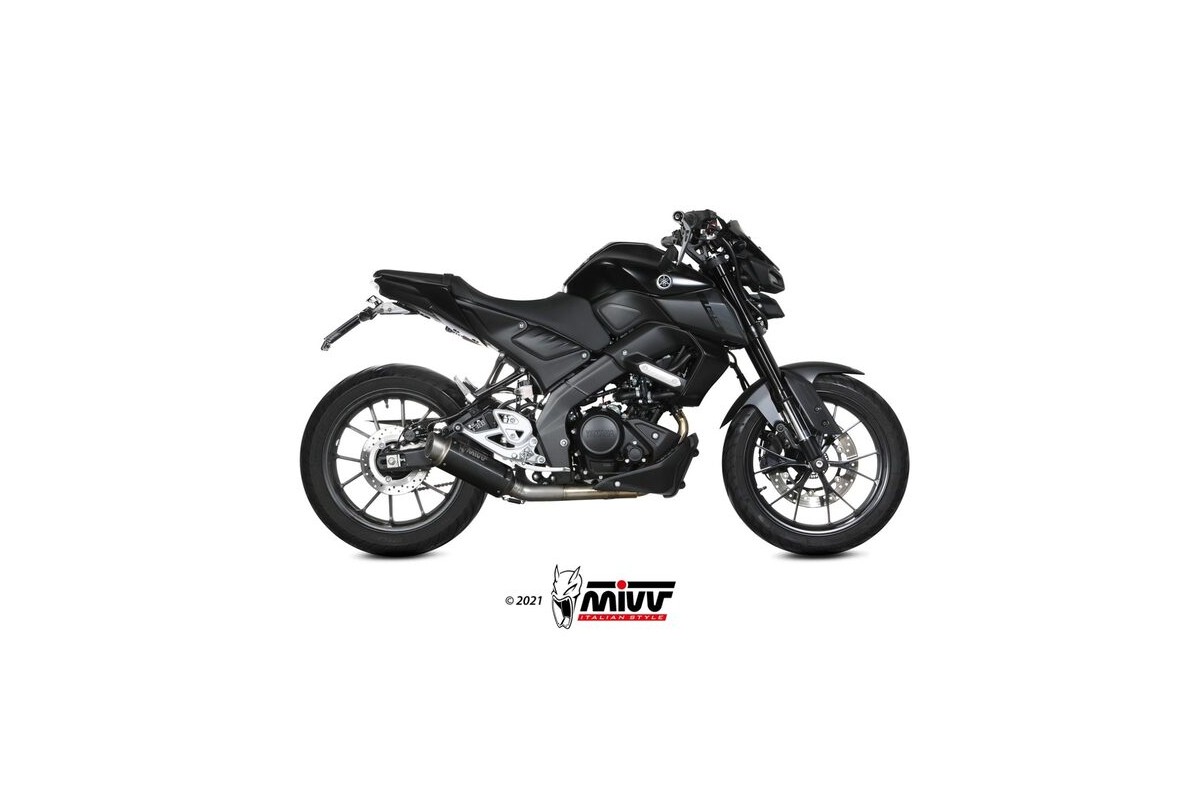 Ligne complète MIVV GP Pro acier inoxydable noir - Yamaha MT 125