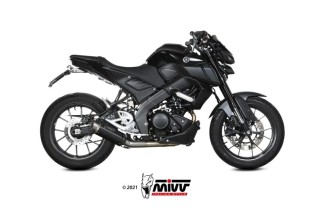 Ligne complète MIVV GP Pro acier inoxydable noir - Yamaha MT 125