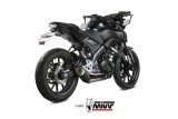 Ligne complète MIVV GP Pro acier inoxydable noir - Yamaha MT 125