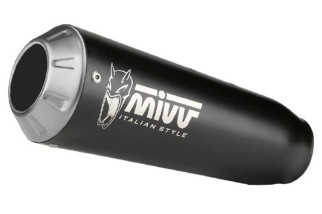 Silencieux MIVV universel X-M1 acier inoxydable noir - Côté droit