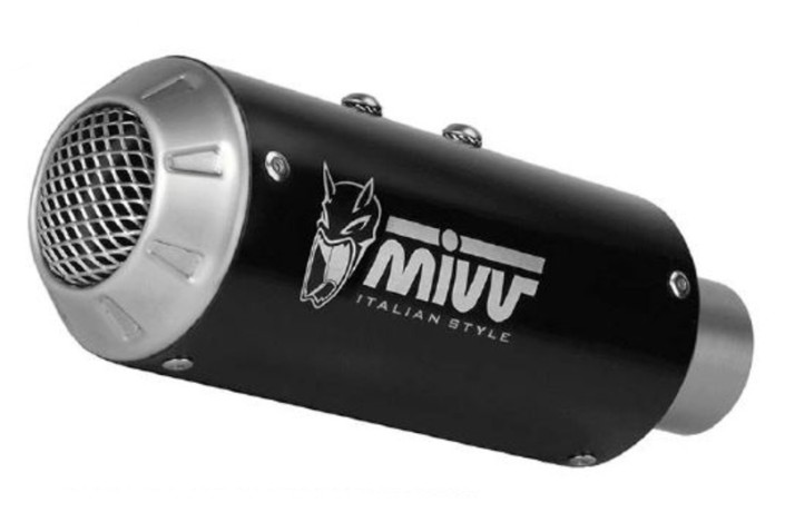 Silencieux MIVV universel ML3 acier inoxydable noir - Côté droit