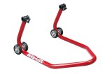 Béquille de stand arrière universelle BIKE LIFT rouge avec supports caoutchouc en "L"- RS-17