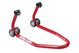 Bequille de stand avant BIKE LIFT universelle rouge avec supports coniques