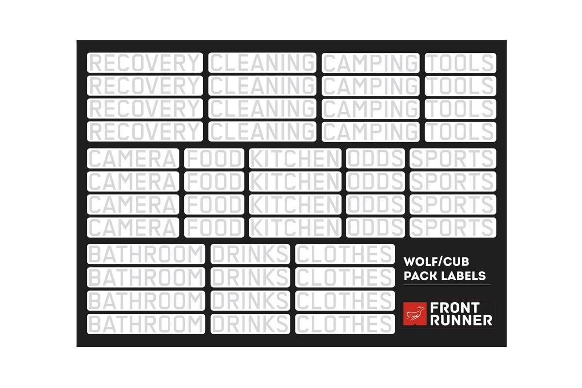 Étiquettes d’organisation de camping Wolf/Cub Pack