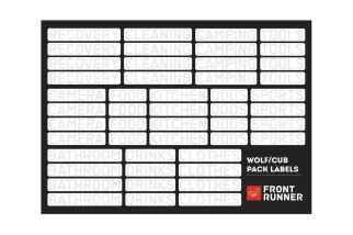 Étiquettes d’organisation de camping Wolf/Cub Pack