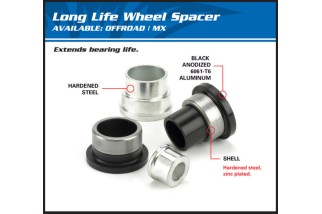 Kit entretoise roue arrière ALL BALLS - Honda CR80R