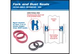 Joints spi de fourche ALL BALLS sans caches-poussière - 41x53x8/10,5 mm