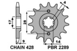 Pignon PBR acier standard 2289 - 428