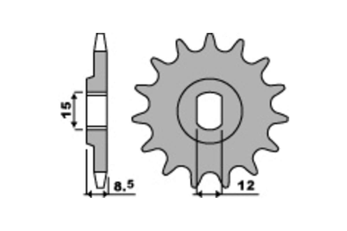 Pignon PBR acier standard 2240 - 415