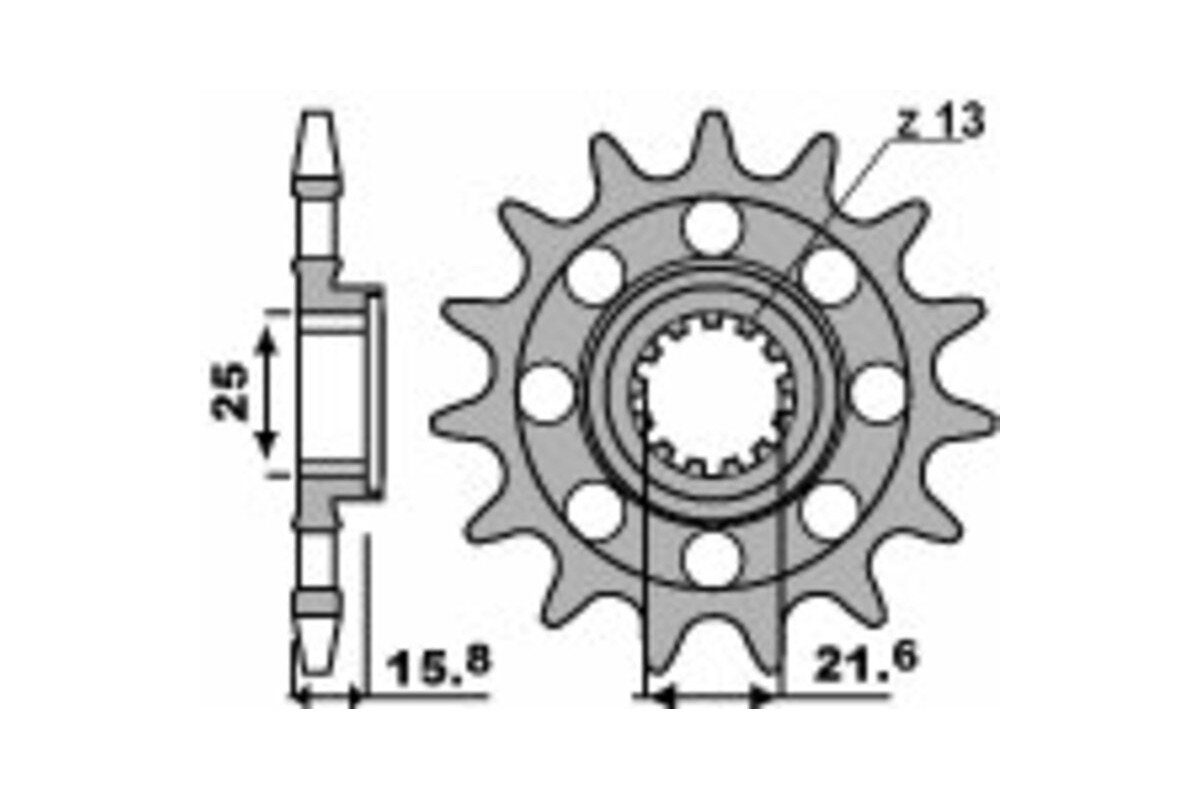 Pignon PBR acier standard 2093M - 520