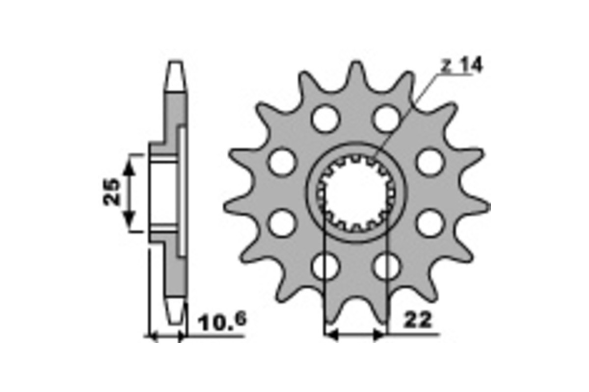 Pignon PBR acier standard 2125 - 525