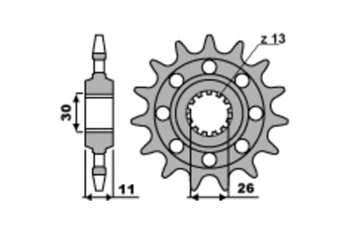Pignon PBR acier standard 579M - 520