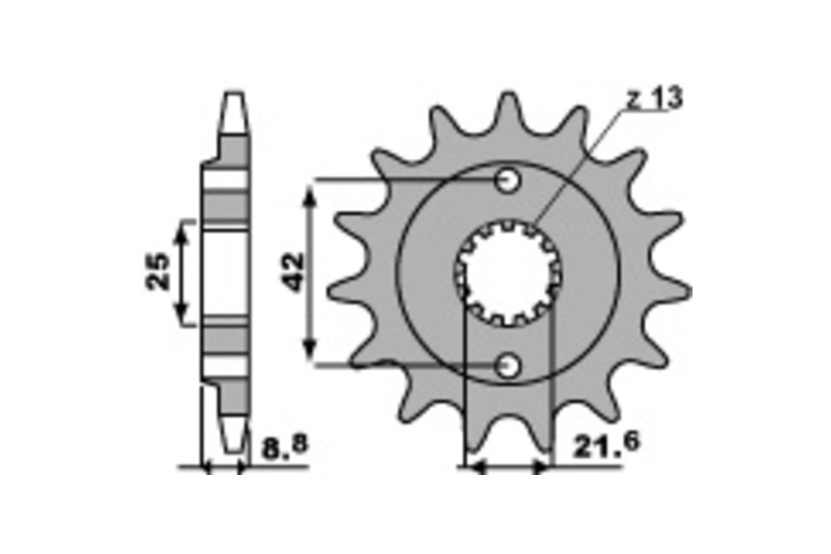 Pignon PBR acier standard 525 - 520