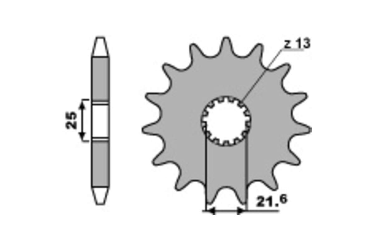 Pignon PBR acier standard 518 - 630