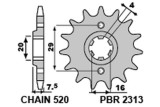 Pignon PBR acier standard 2313 - 520