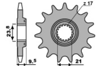 Pignon PBR acier standard 2134 - 520