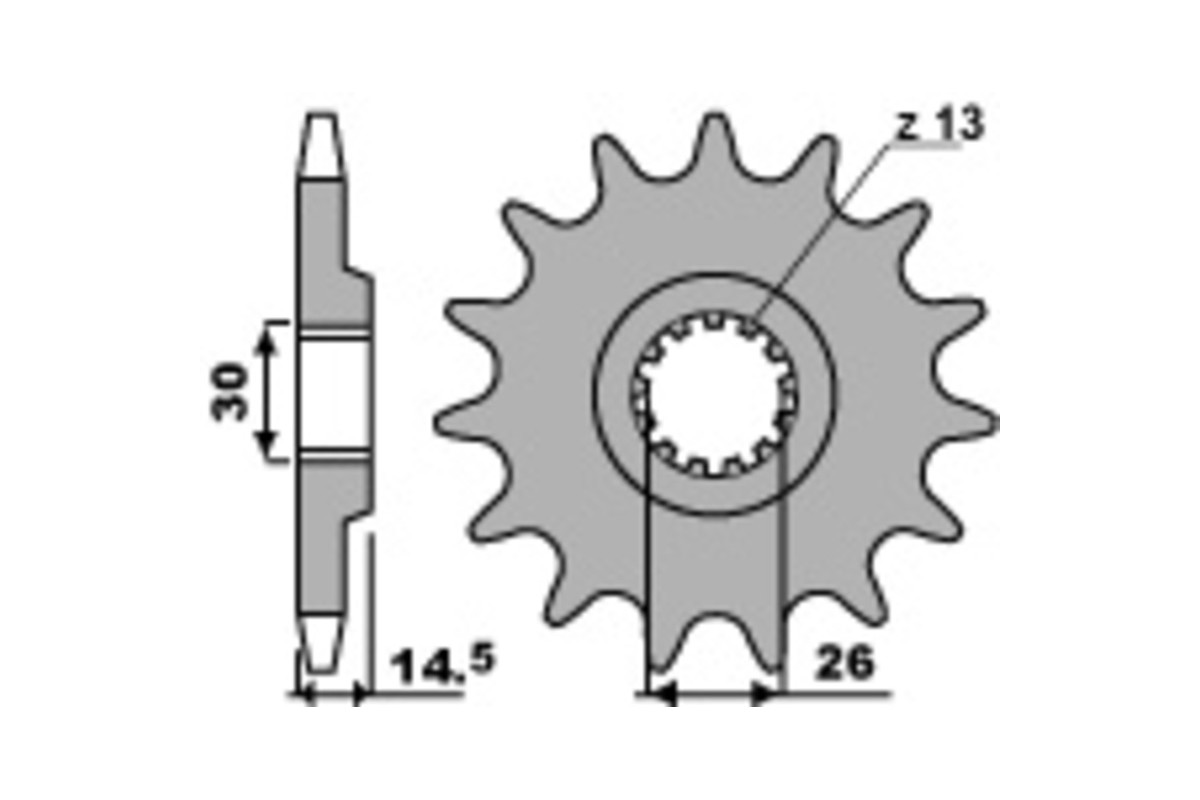 Pignon PBR acier standard 335 - 630