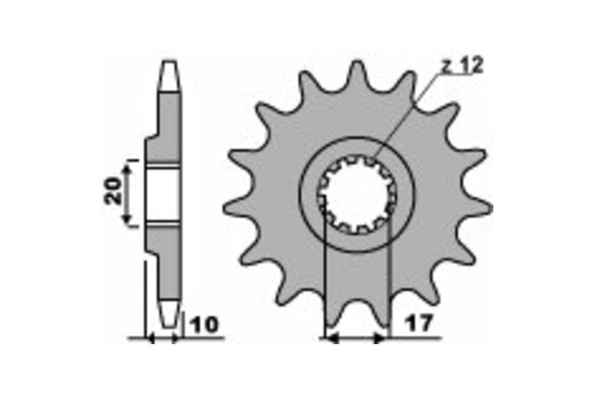 Pignon PBR acier standard 2074 - 520