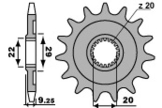 Pignon PBR acier standard 2146 - 520