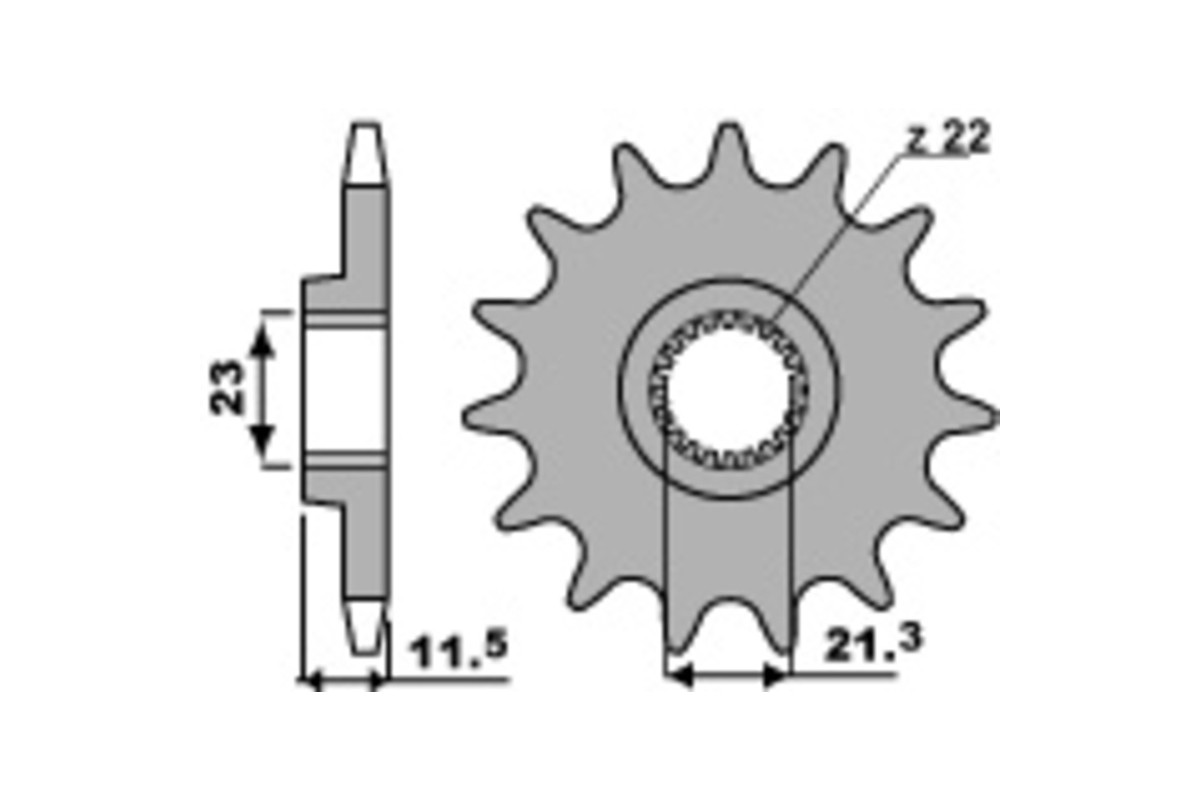Pignon PBR acier standard 2051 - 520