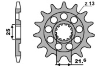 Pignon PBR acier standard 2141 - 520