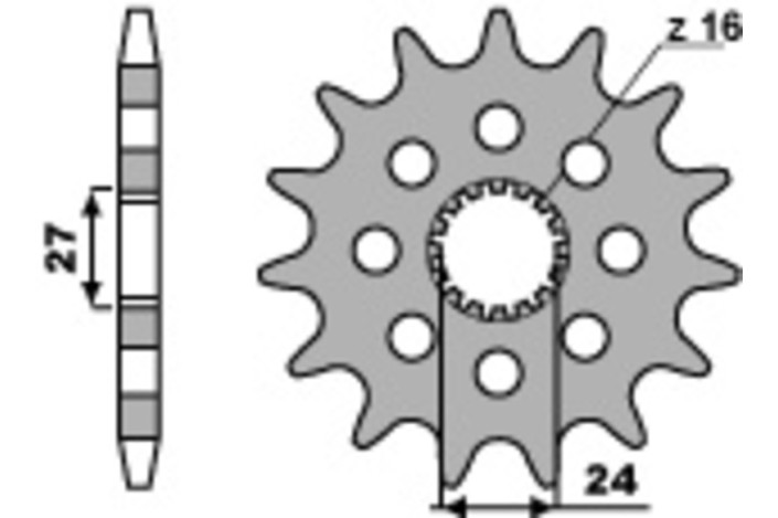 Pignon PBR acier standard 2190 - 530