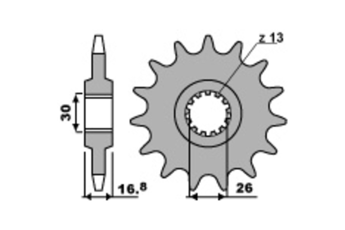 Pignon PBR acier standard 347M - 520
