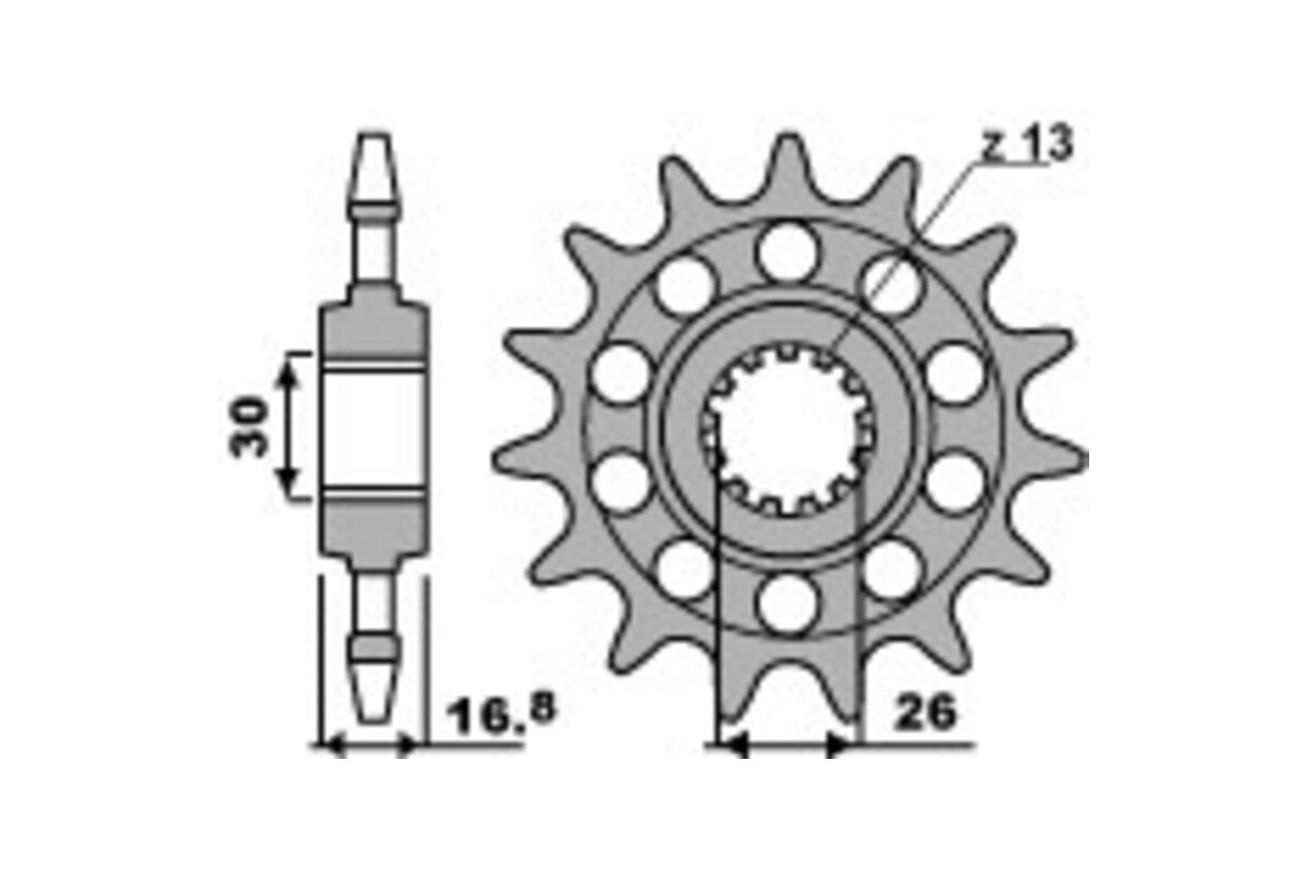 Pignon PBR acier standard 347M - 520