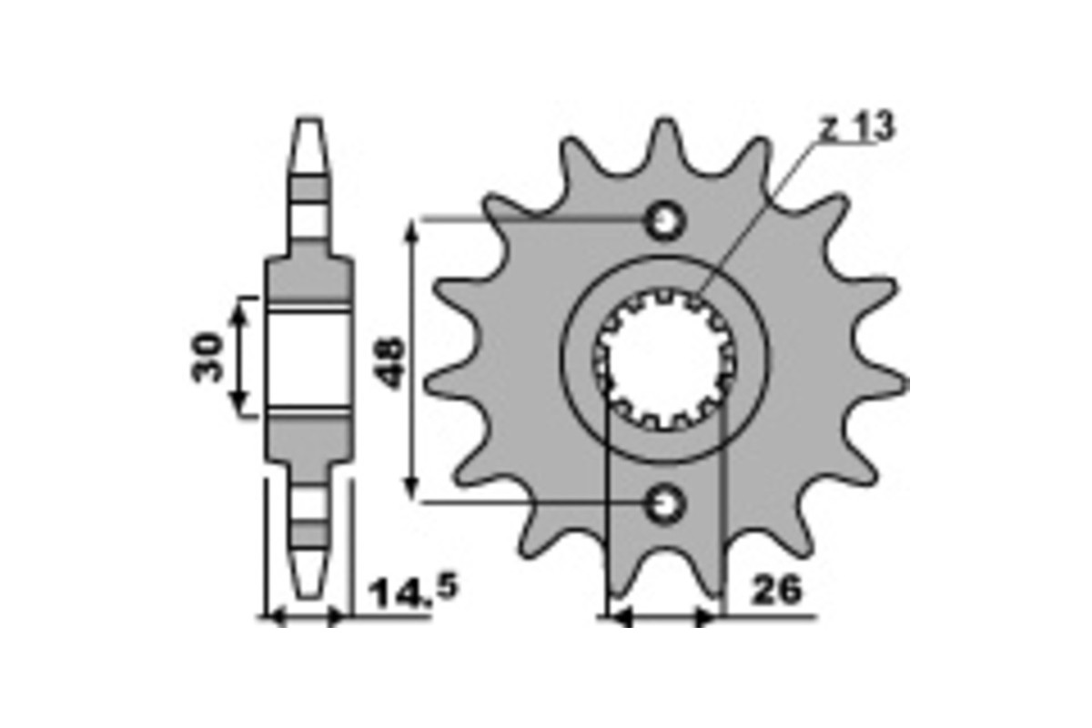 Pignon PBR acier standard 339 - 530