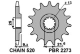 Pignon PBR acier standard 2273 - 520