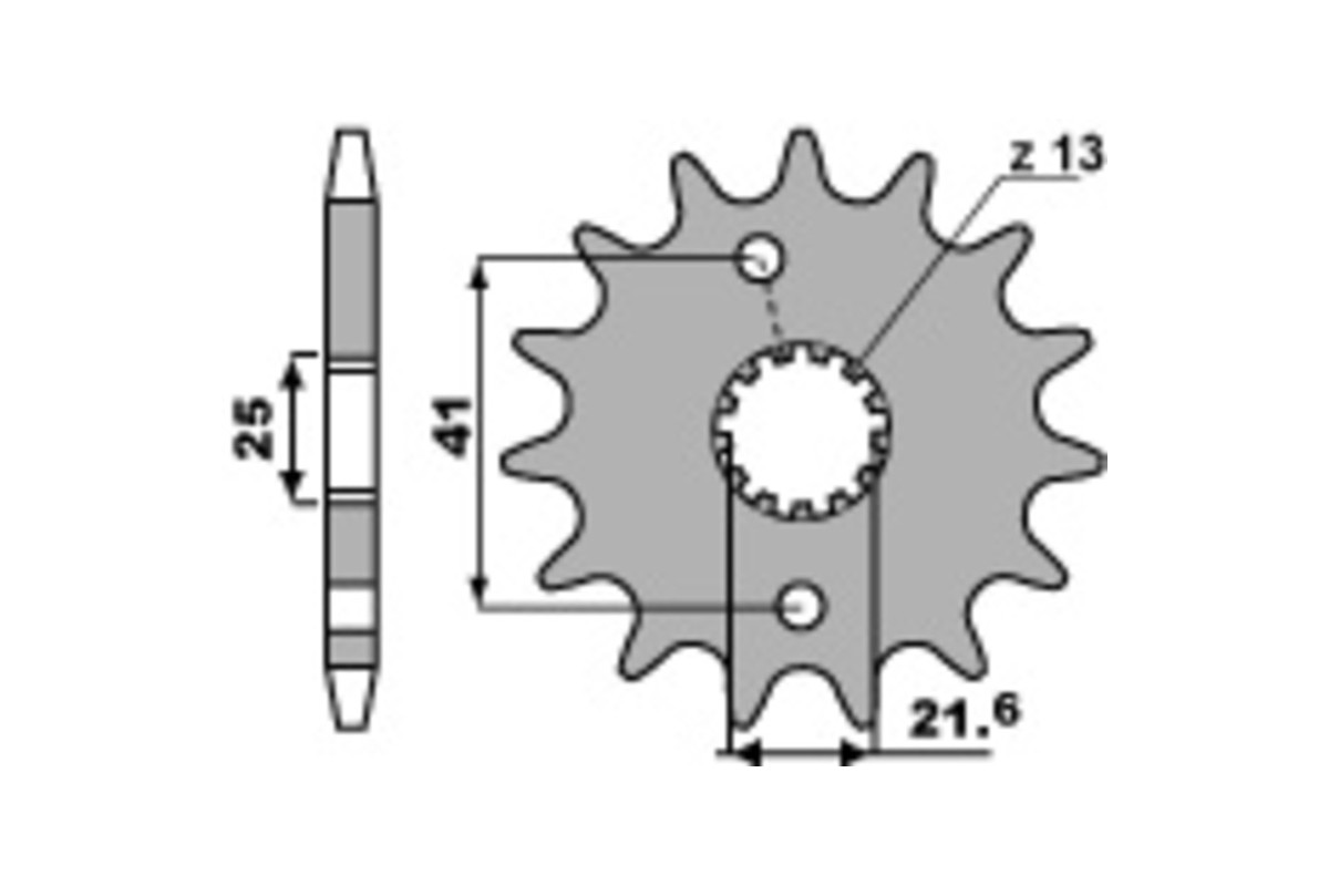 Pignon PBR acier standard 438 - 520