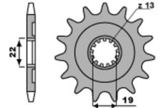 Pignon PBR acier standard 2214 - 520
